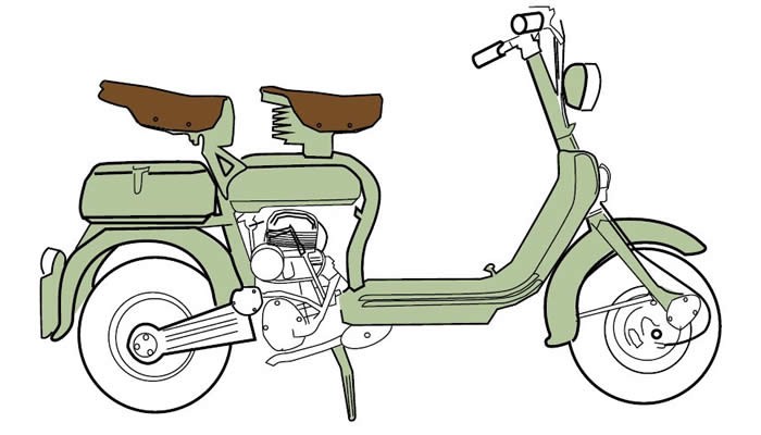 Lambretta D Patinete